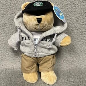 NWT Starbucks Bearista Philadelphia Plush Special Edition Brotherly‎ Love 2005